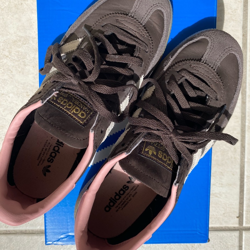 Adidas women’s Chocolate and Blush Sneakers